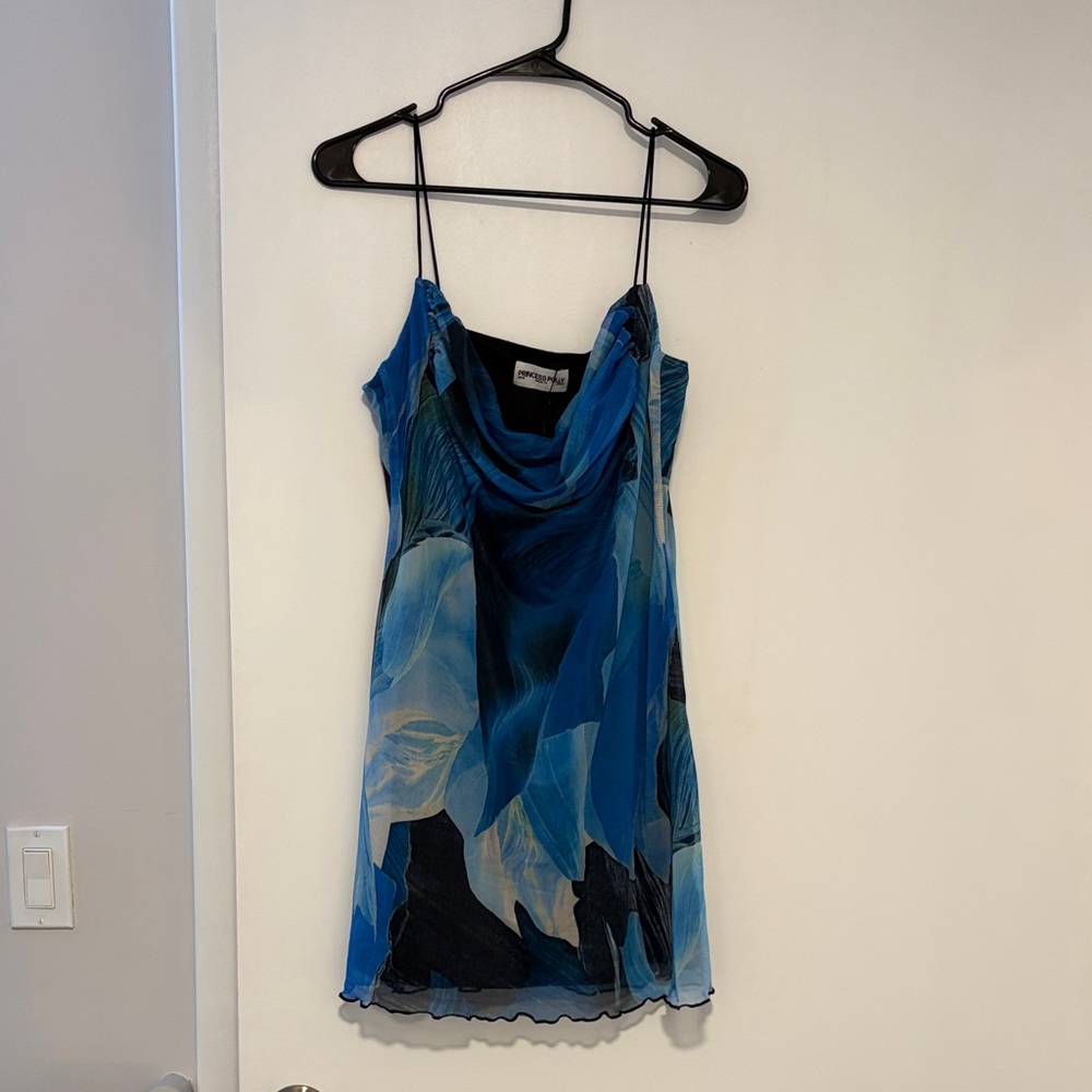 Princess Polly Sugar Mini Dress Blue Multi